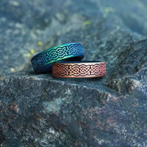 Celtic Butterfly Knot Silicone Ring on Dual Layer 6mm