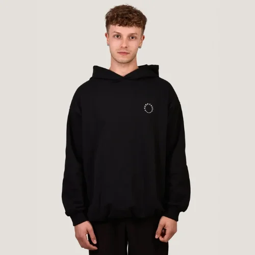 HAPPY 420 - Black Oversize Hoodie