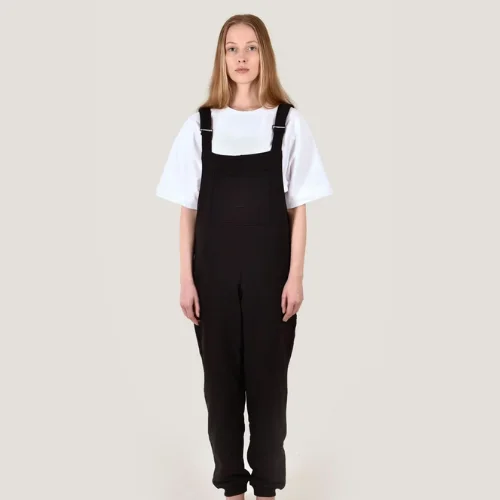 SMILE - Jogging-Latzhose - Black